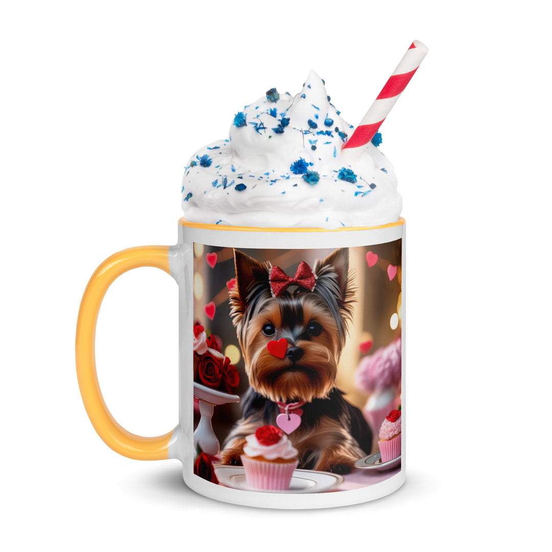 Yorkshire Terrier Romantic- Mug with Color Inside v2