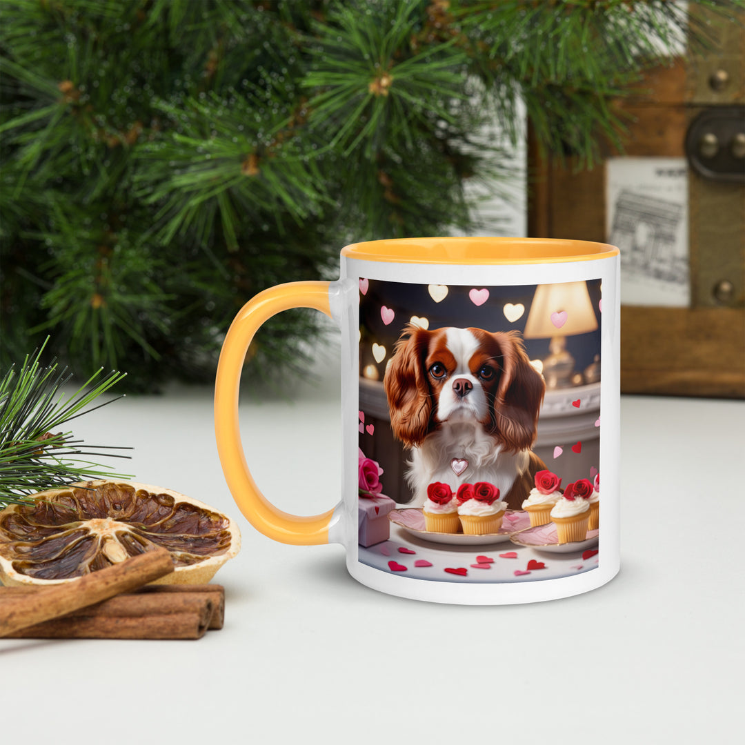 Cavalier King Charles Spaniel Romantic- Mug with Color Inside