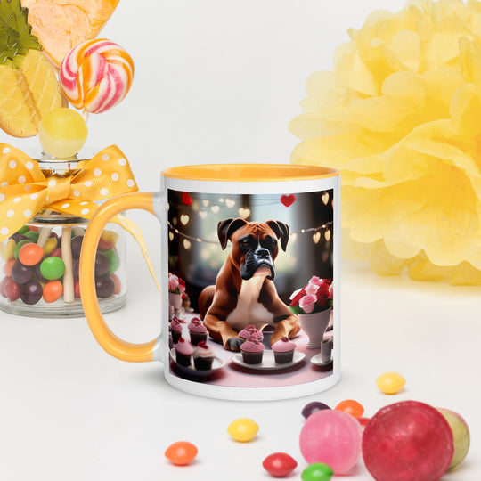 Boxer Romantic- Mug with Color Inside v2