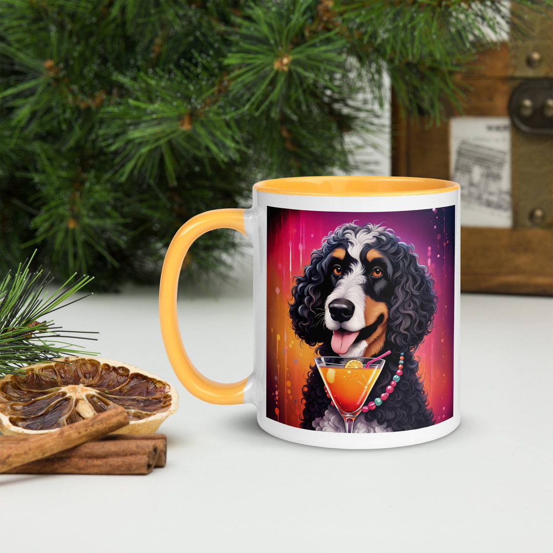 Bernedoodle General- Mug with Color Inside v6