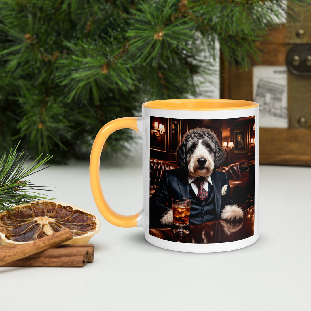 Bernedoodle General- Mug with Color Inside v13