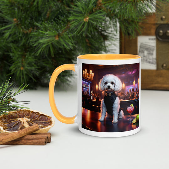 Cavapoo General- Mug with Color Inside v17