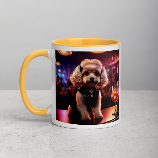 Cavapoo General- Mug with Color Inside v19