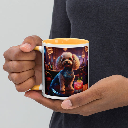 Cavapoo General- Mug with Color Inside v22