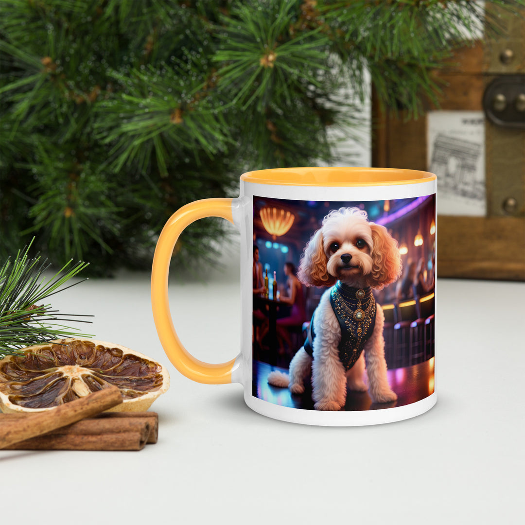 Cavapoo General- Mug with Color Inside v25