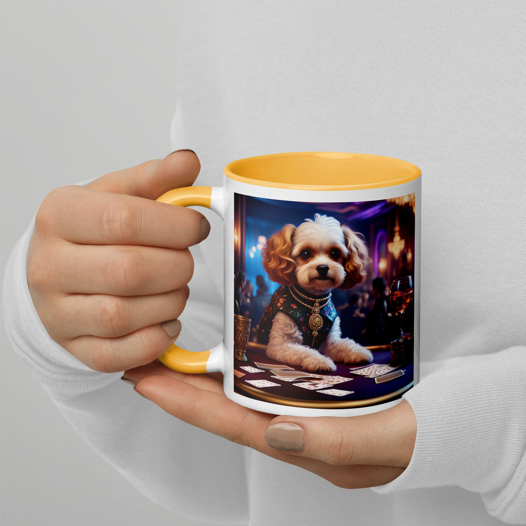 Cavapoo General- Mug with Color Inside v29