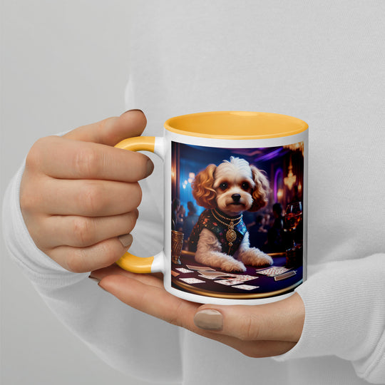 Cavapoo General- Mug with Color Inside v29