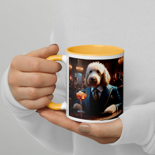 Goldendoodle- Mug with Color Inside v11