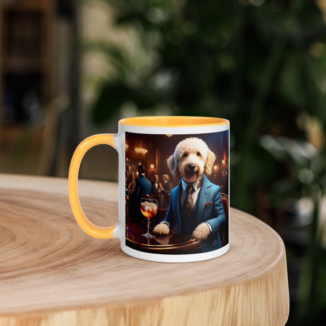 Goldendoodle- Mug with Color Inside v15