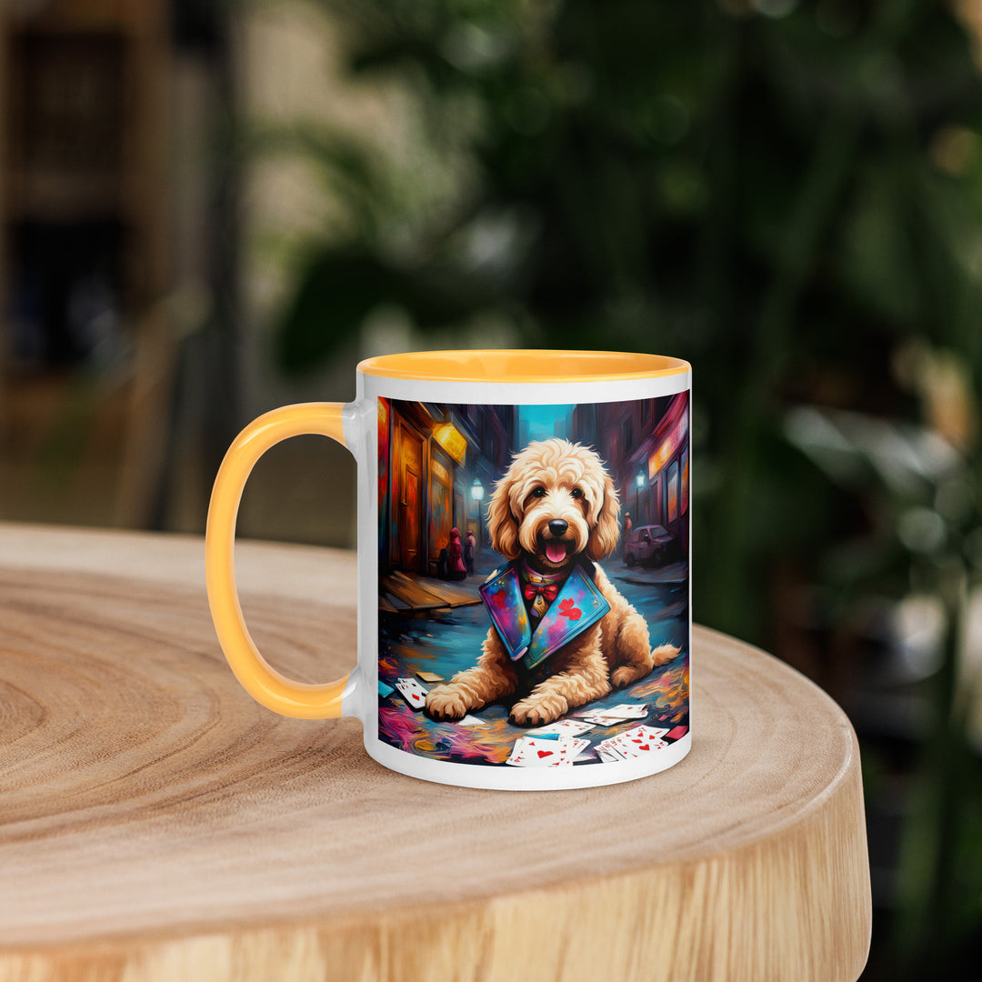 Goldendoodle- Mug with Color Inside v19