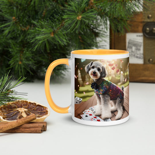 Schnoodle Golfer- Mug with Color Inside v2