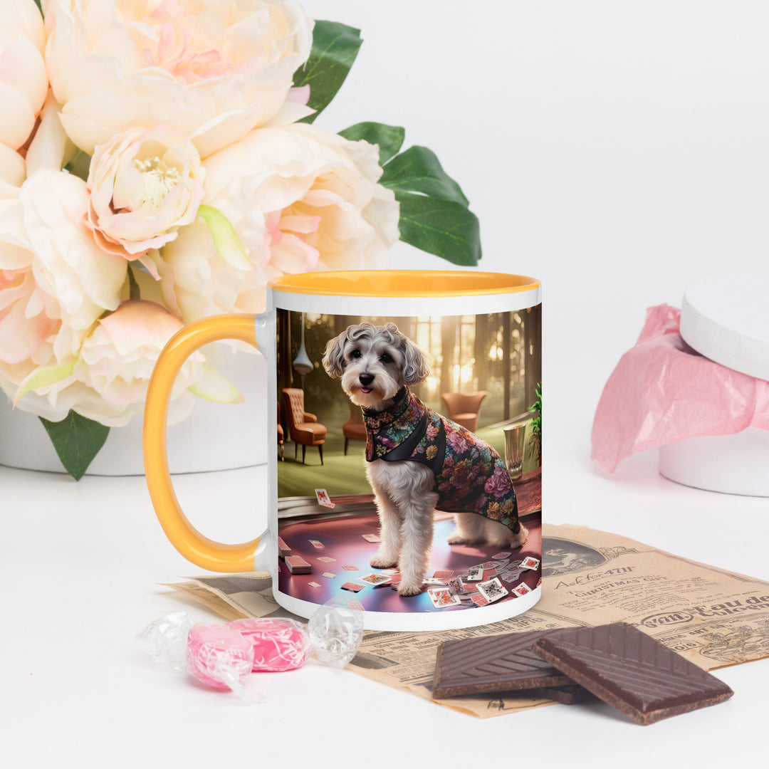 Schnoodle Golfer- Mug with Color Inside v8