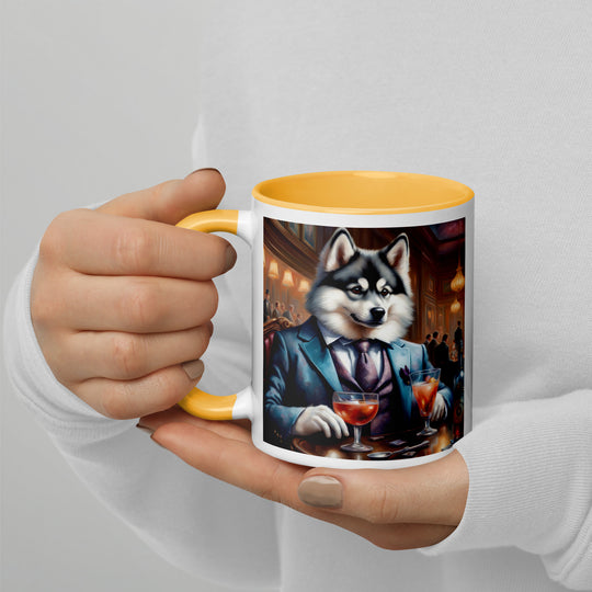 Pomsky General- Mug with Color Inside v8