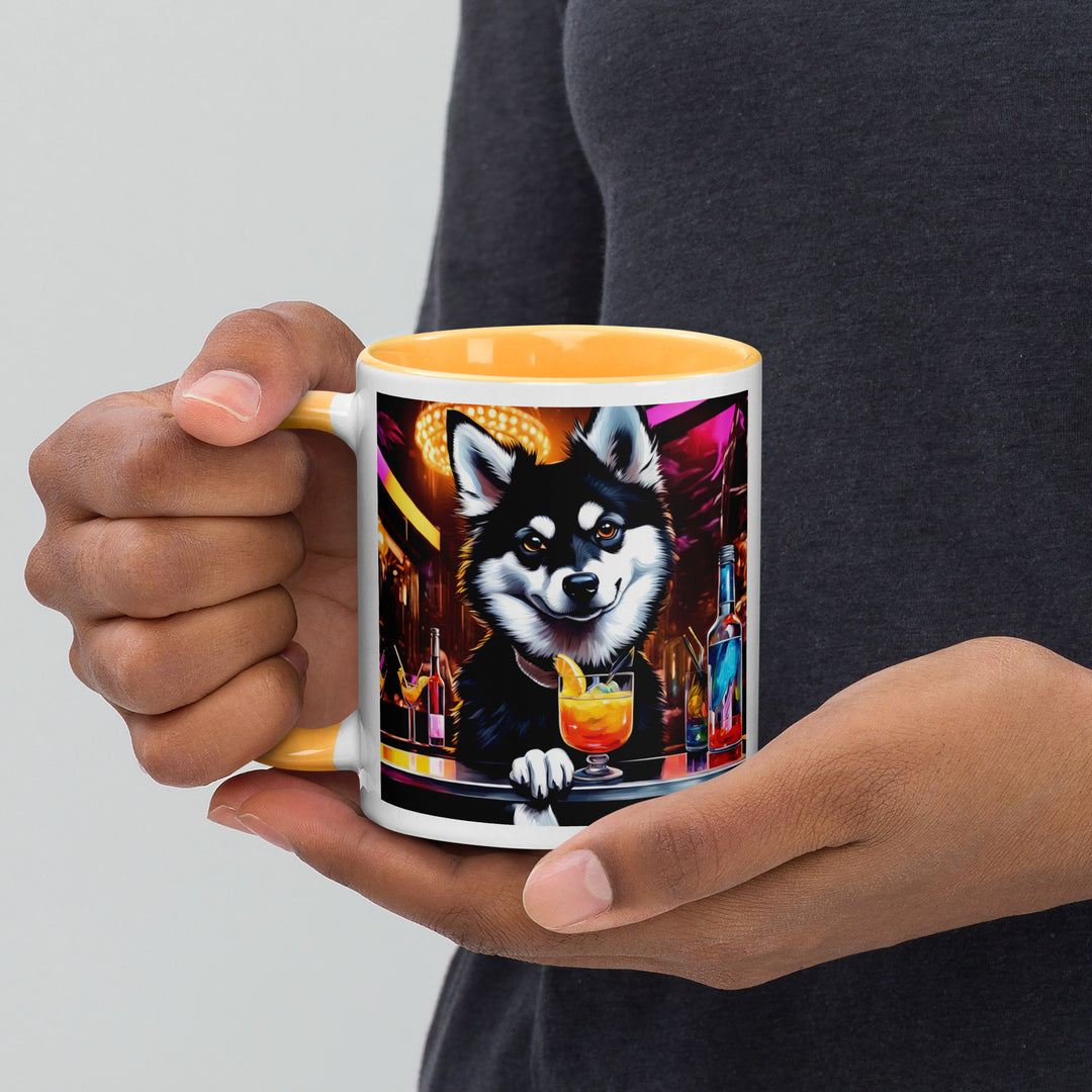 Pomsky General- Mug with Color Inside v9