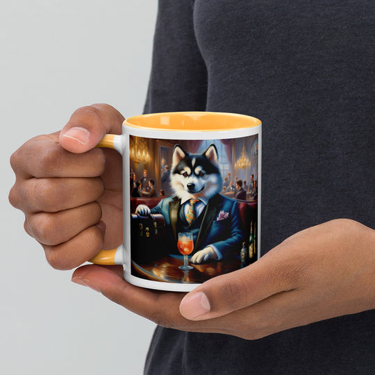 Pomsky General- Mug with Color Inside v15