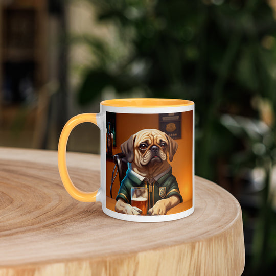 Puggle Golfer- Mug with Color Inside v14