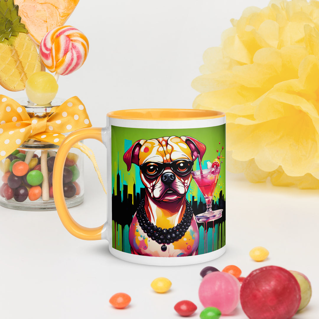 Puggle General- Mug with Color Inside v4