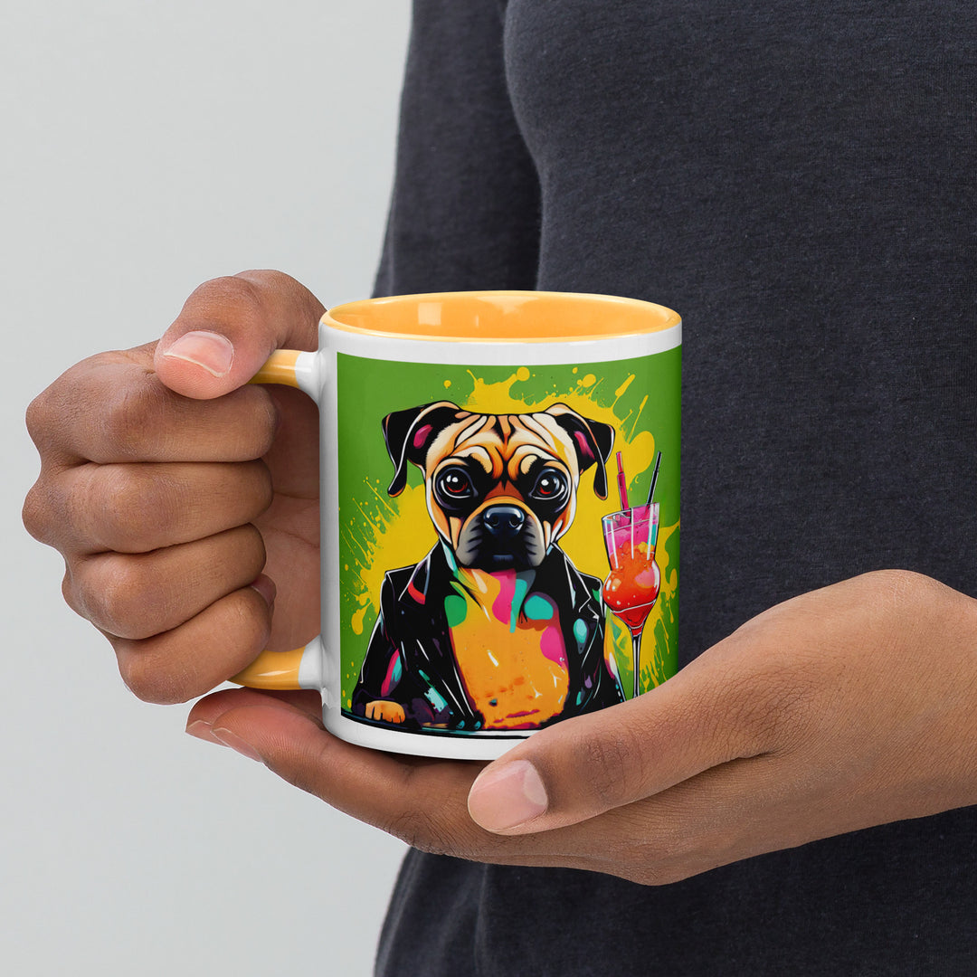 Puggle General- Mug with Color Inside v10