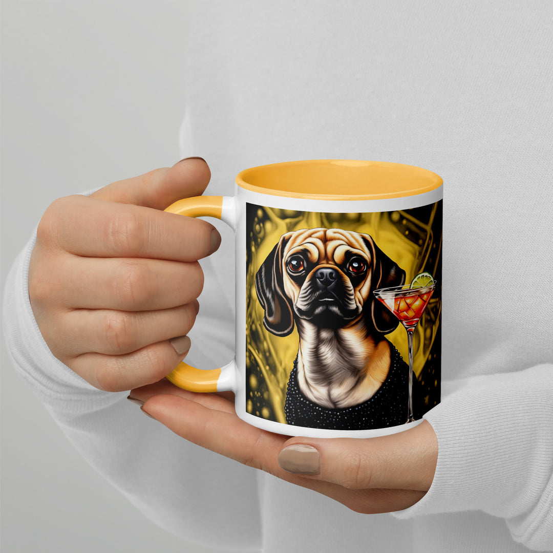 Puggle General- Mug with Color Inside v11