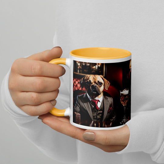 Puggle General- Mug with Color Inside v12