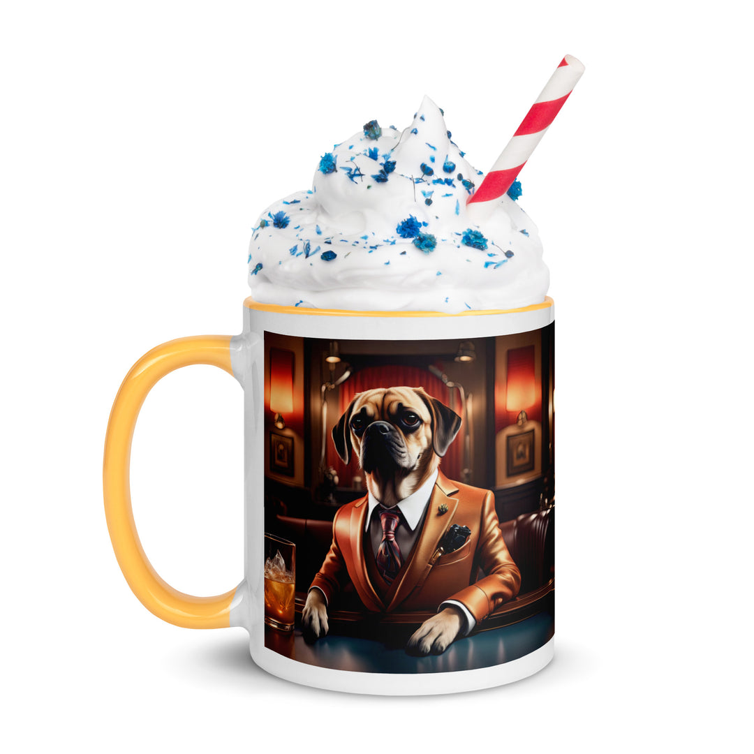 Puggle General- Mug with Color Inside v18