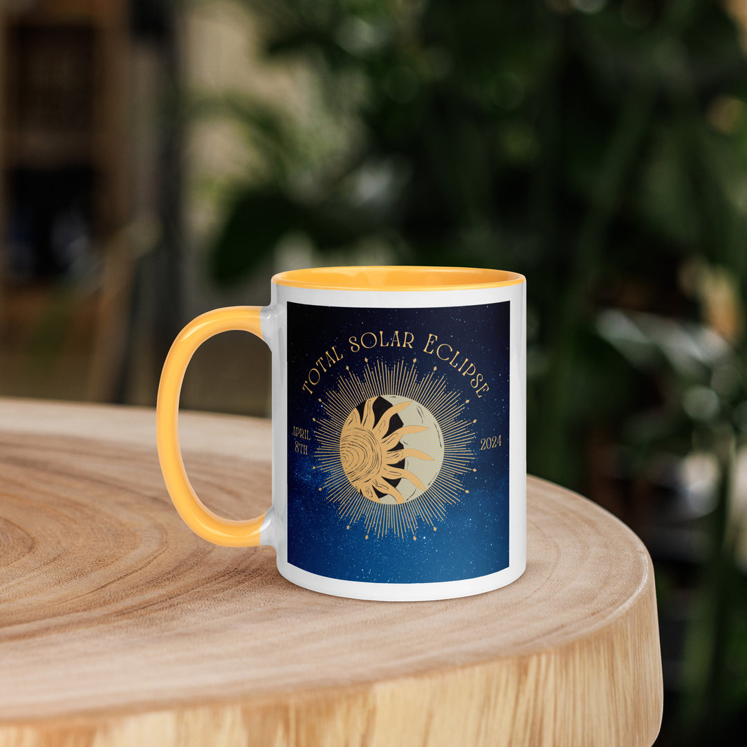 Australian Shepherd Eclipse- Mug with Color Inside v2