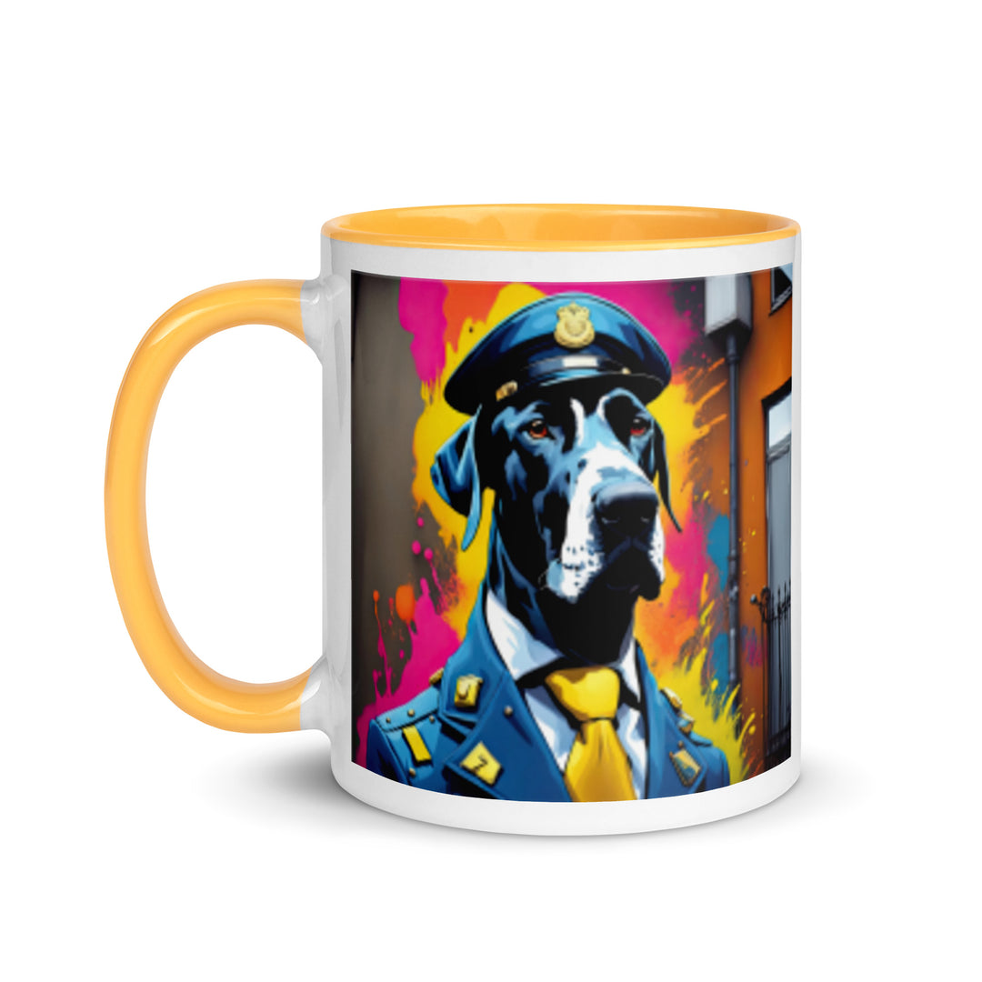 Great Dane- Mug with Color Inside v5
