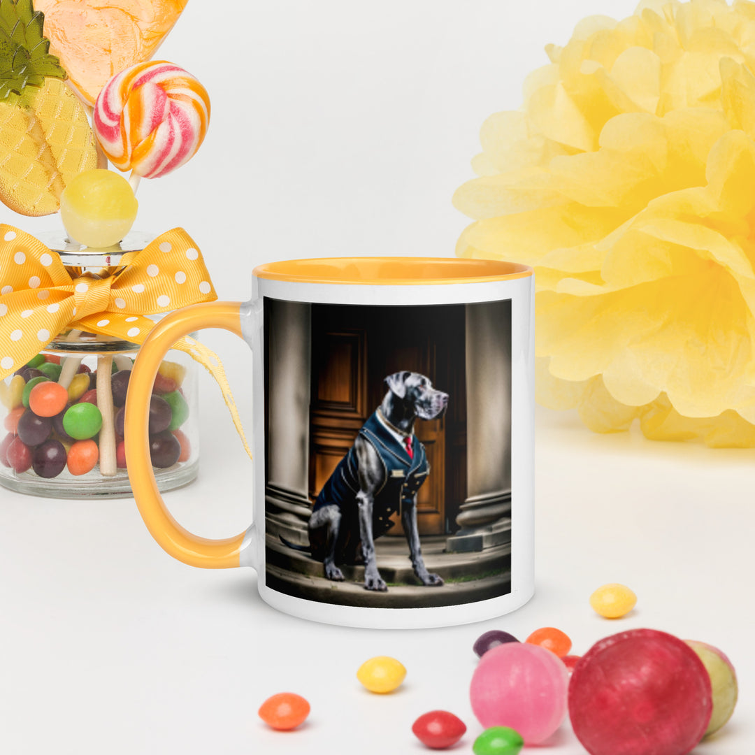 Great Dane- Mug with Color Inside v4
