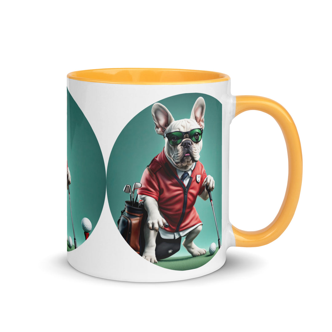 Mug with Color Inside-French Bulldog V4