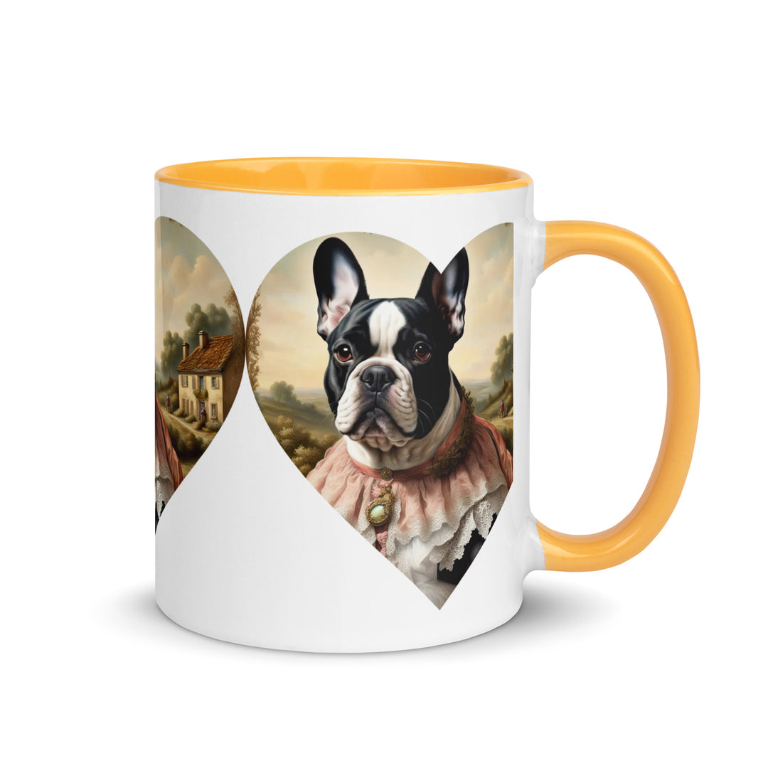 Mug with Color Inside-French Bulldog V6