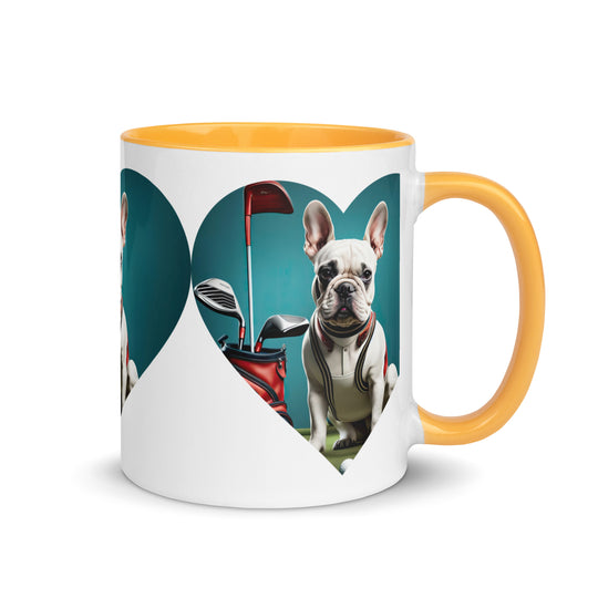 Mug with Color Inside-French Bulldog V7