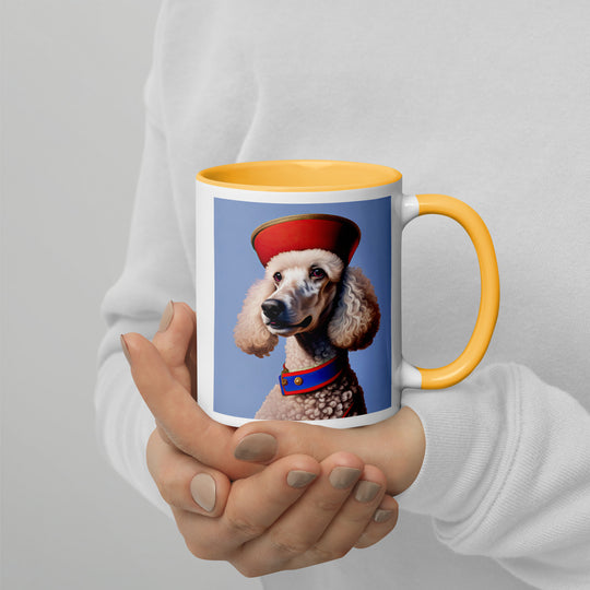 Poodle- Mug with Color Inside v3