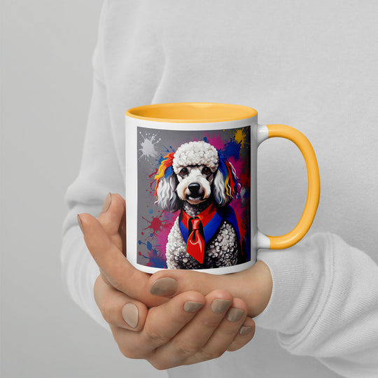 Poodle- Mug with Color Inside v4