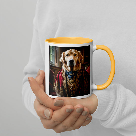 Golden Retriever- Mug with Color Inside V3