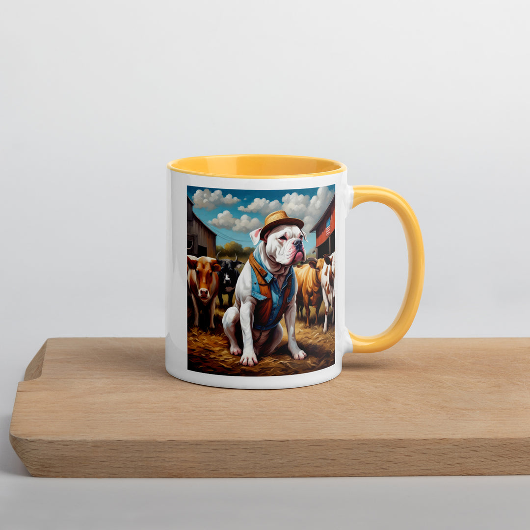 American Bulldog- Mug with Color Inside v2