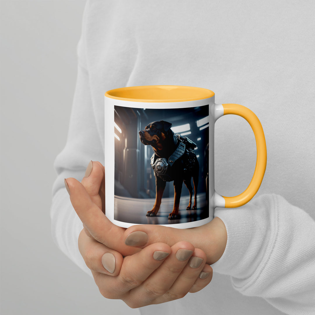 Rottweiler- Mug with Color Inside v2