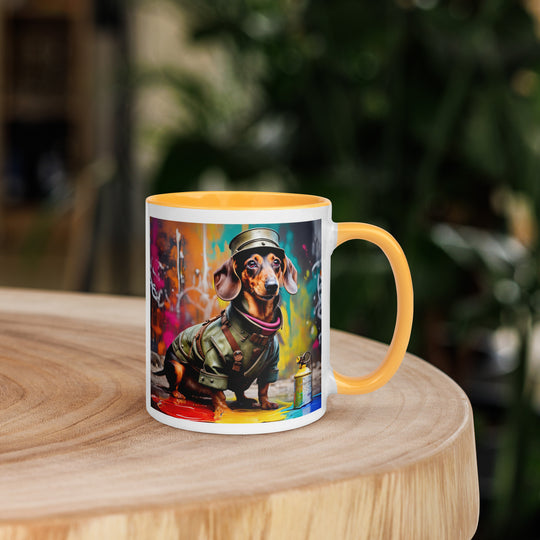 Dachshund- Mug with Color Inside v5