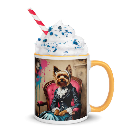 Yorkshire Terrier- Mug with Color Inside v3