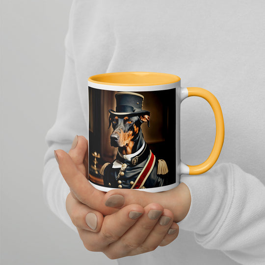 Doberman Pinscher- Mug with Color Inside v2