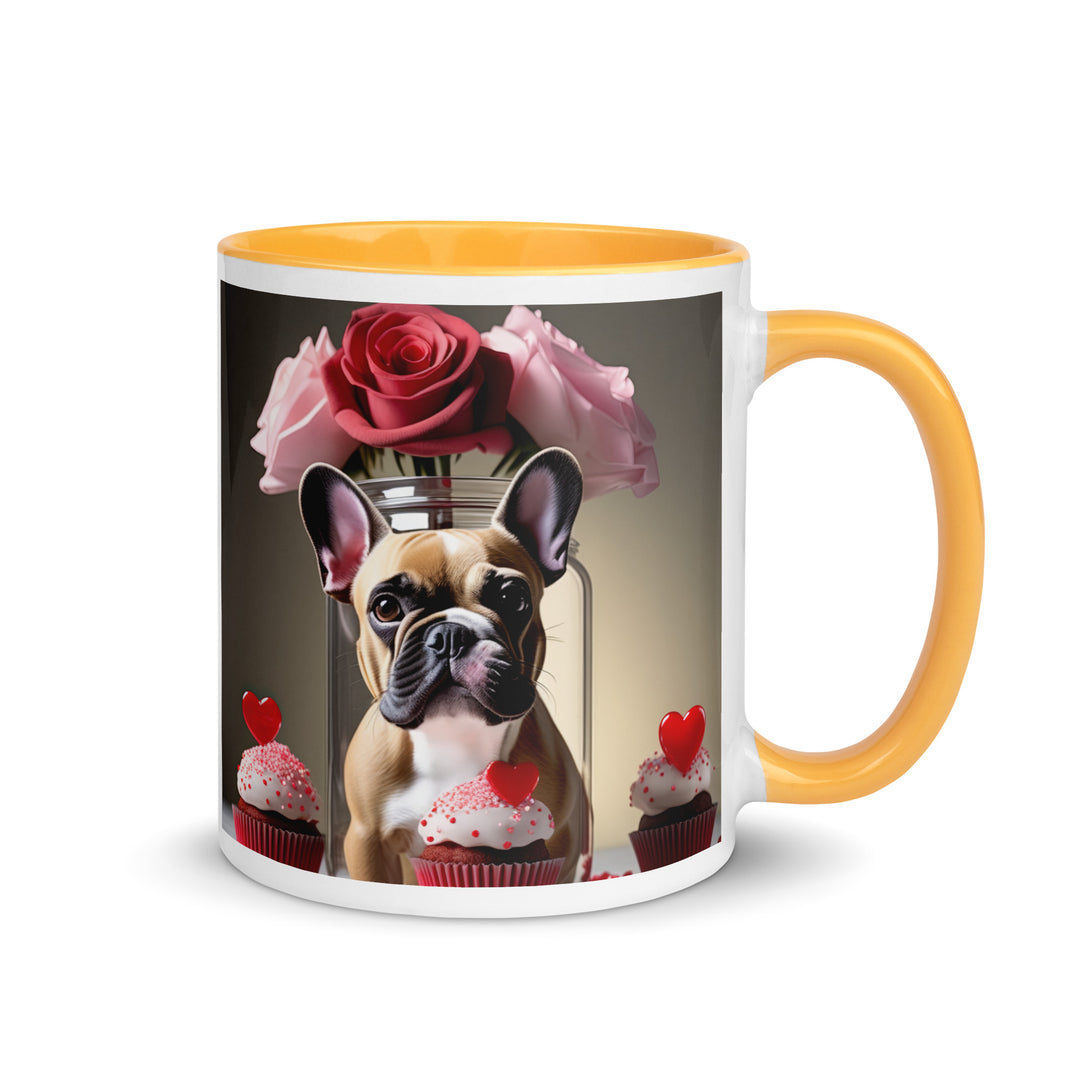 French Bulldog Romantic- Mug with Color Inside