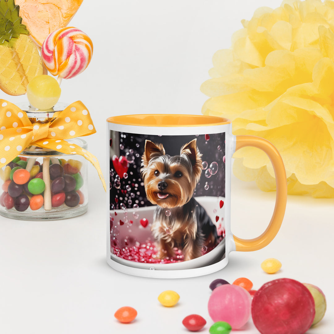 Yorkshire Terrier Romantic- Mug with Color Inside