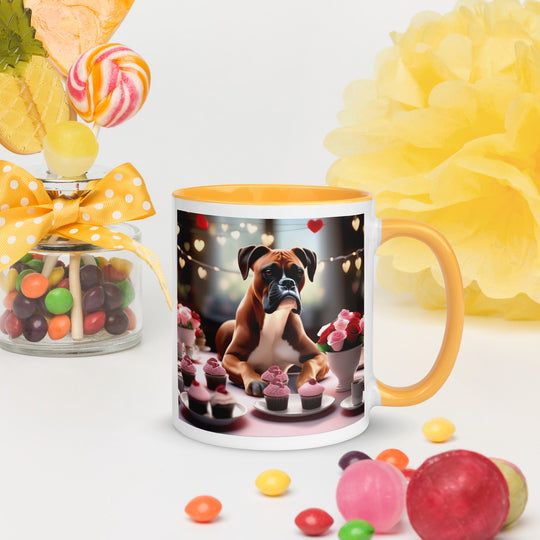 Boxer Romantic- Mug with Color Inside v2