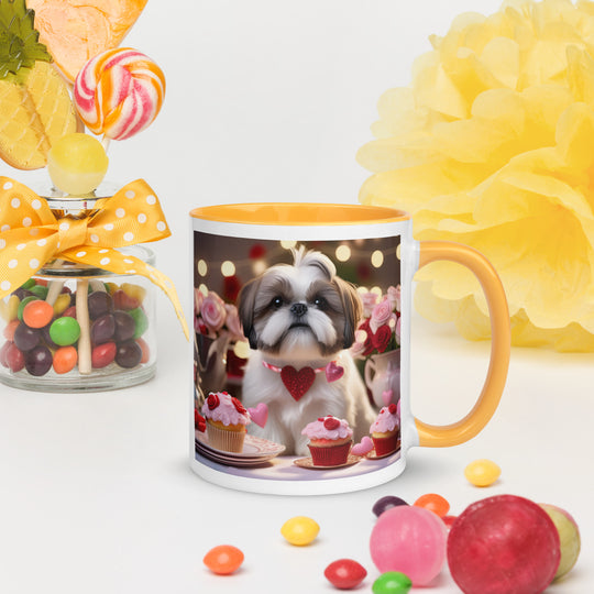 Shih Tzu Romantic- Mug with Color Inside