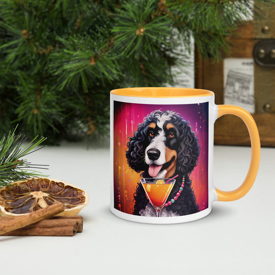 Bernedoodle General- Mug with Color Inside v6