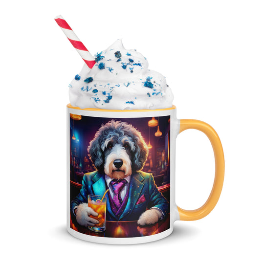 Bernedoodle General- Mug with Color Inside v8