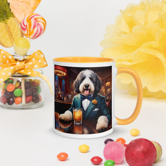 Bernedoodle General- Mug with Color Inside v9