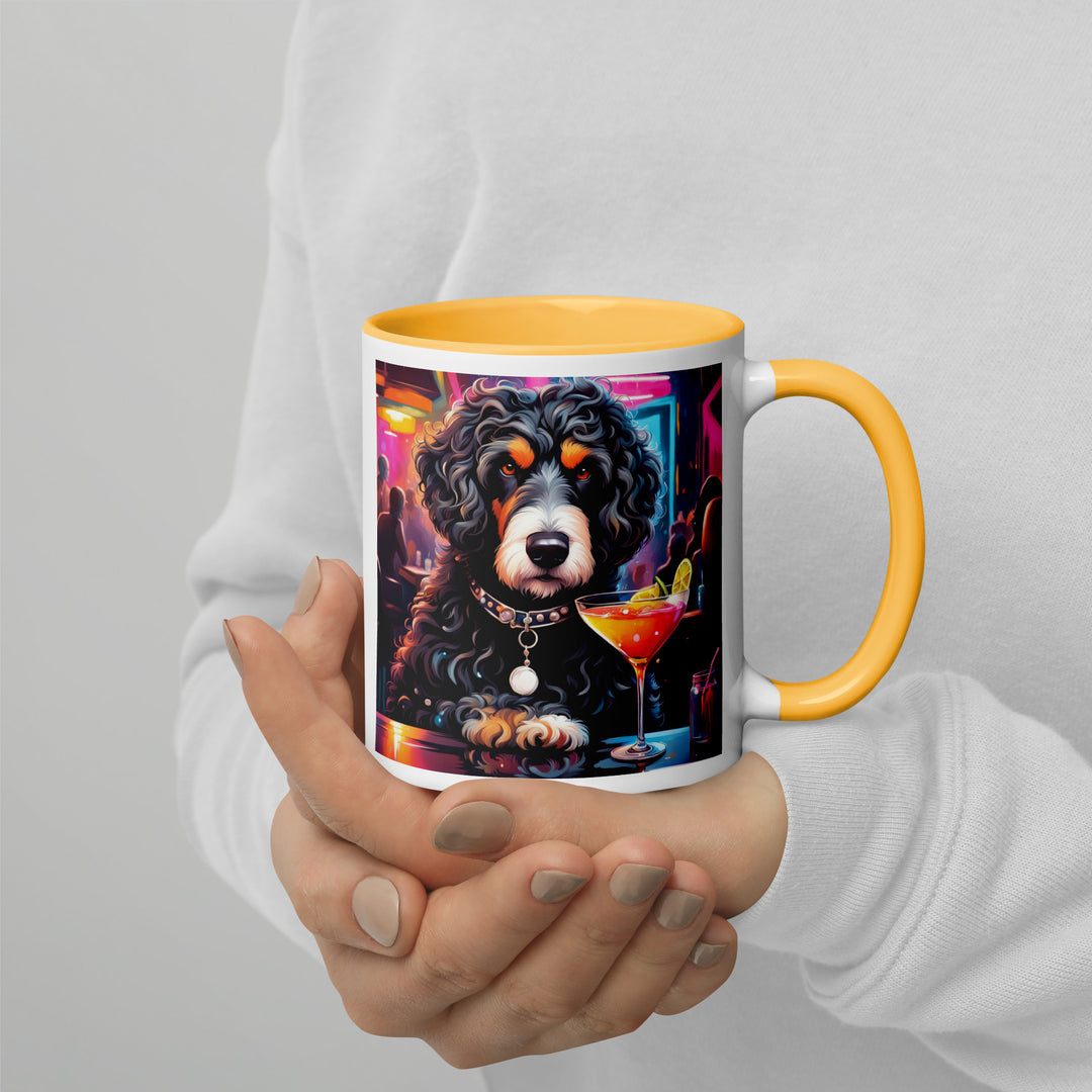 Bernedoodle General- Mug with Color Inside v16