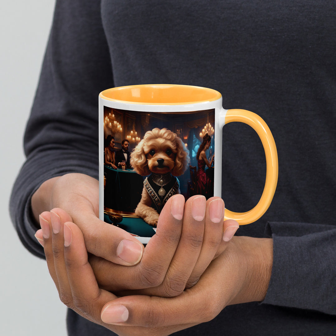 Cavapoo General- Mug with Color Inside v15