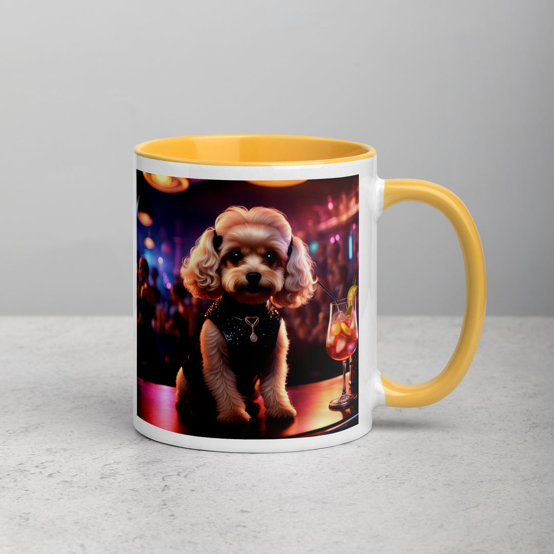 Cavapoo General- Mug with Color Inside v19