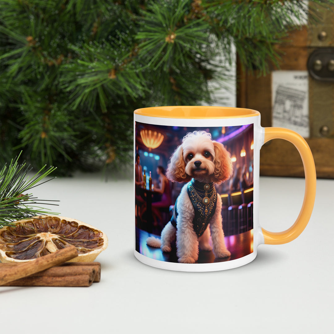 Cavapoo General- Mug with Color Inside v25